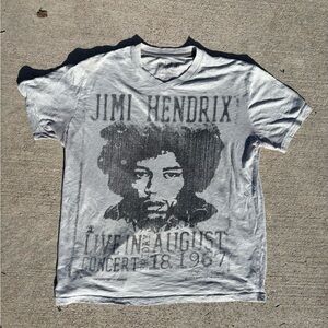 Vintage Gray Jimi Hendrix Concert Tee